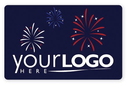 Fireworks gift card design