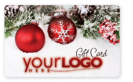 Christmas tree holiday gift card design